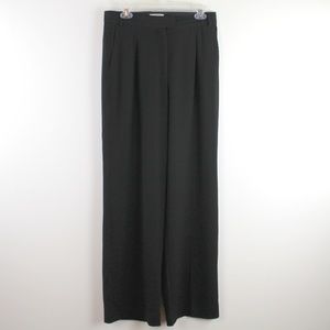 Aritzia Babaton Black Lined Trouser Wide Leg Dress Pants 10